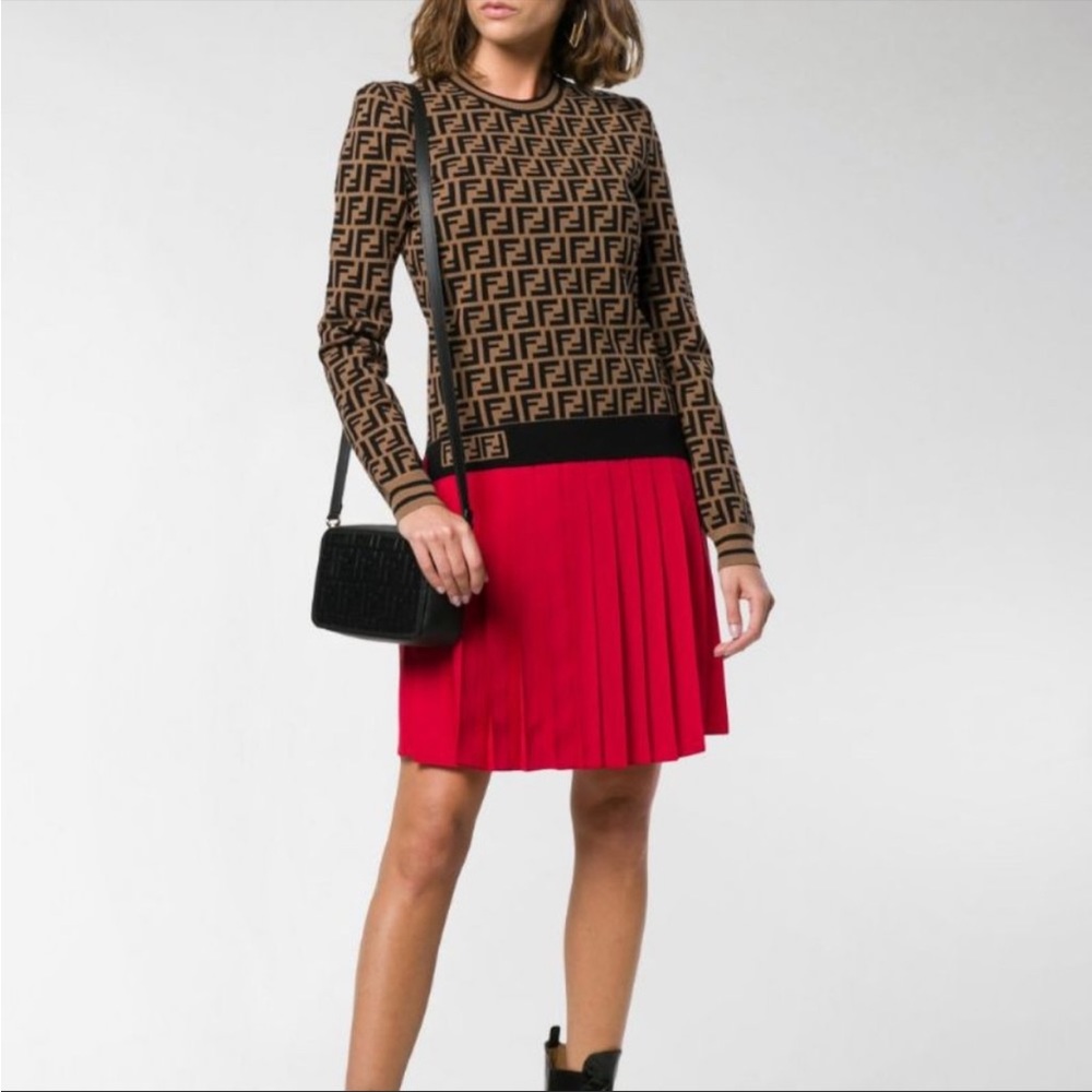 Fendi FF long sleeve sweater. US size L.